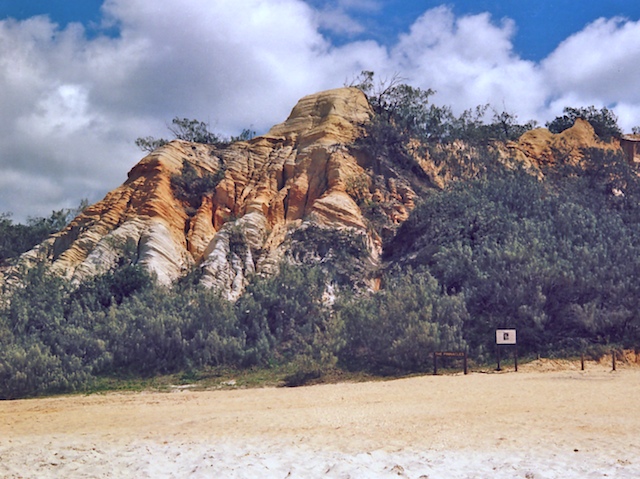 Pinnacles are a formation made from sand and iron oxide.