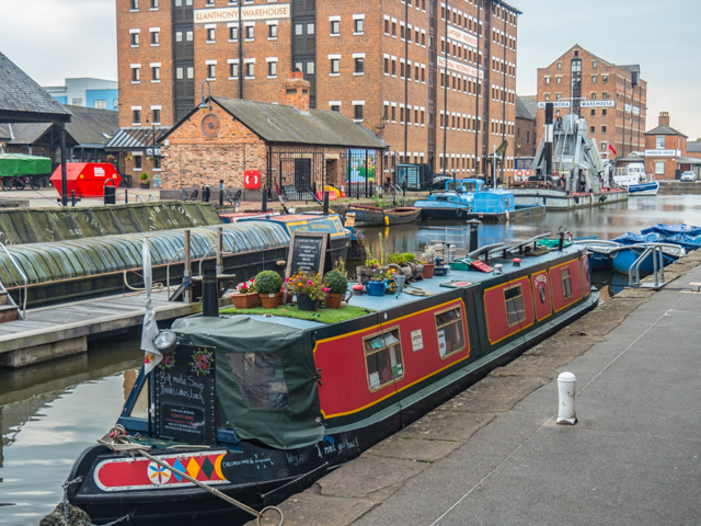 Canals, Warehouses and Barges at the Gloucester Docks 