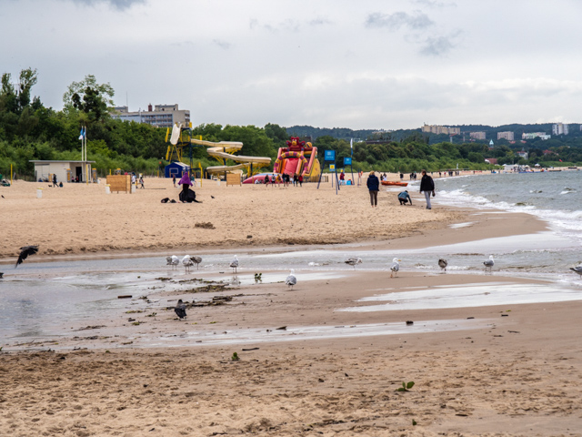 Gdynia Beach on the Baltic Sea 