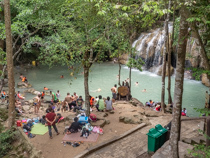 Erawan Falls at Kanchanburi, Thailand.