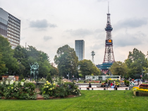 TV tower in Oderi Park, Sapporo, Hokkaido, Japan