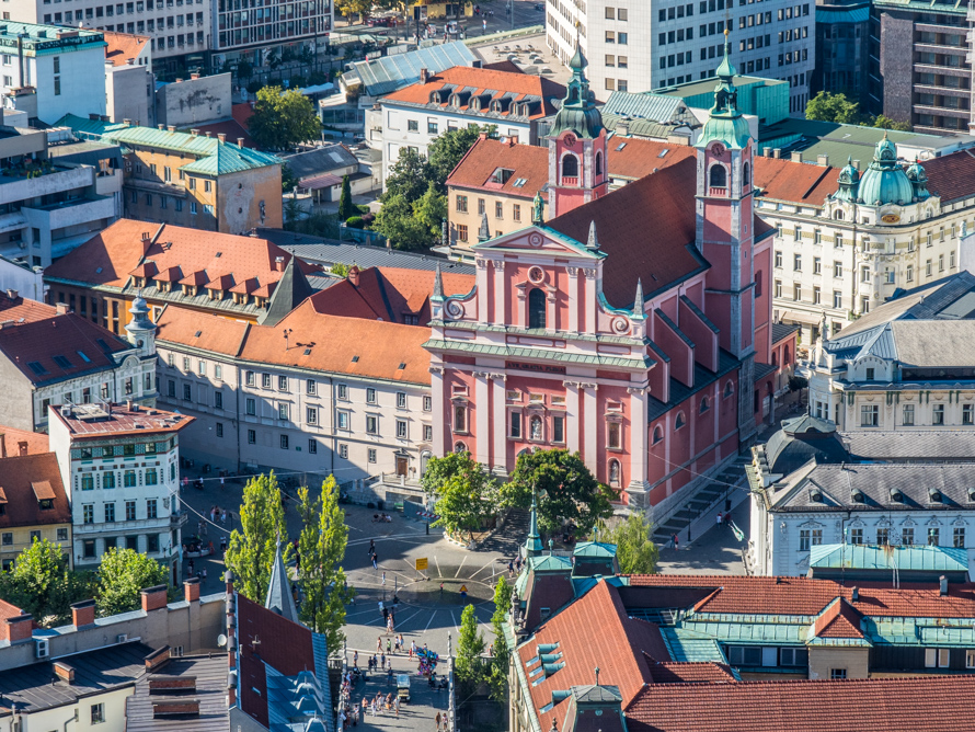 Prešernov trg Square - Ljubljana