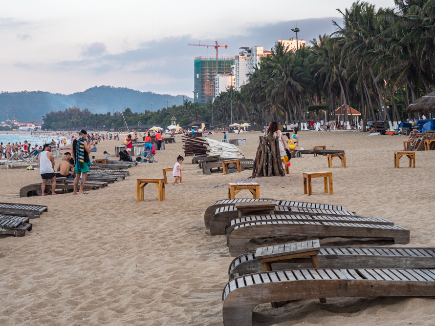 The beach at Nha Trang , Vietnam