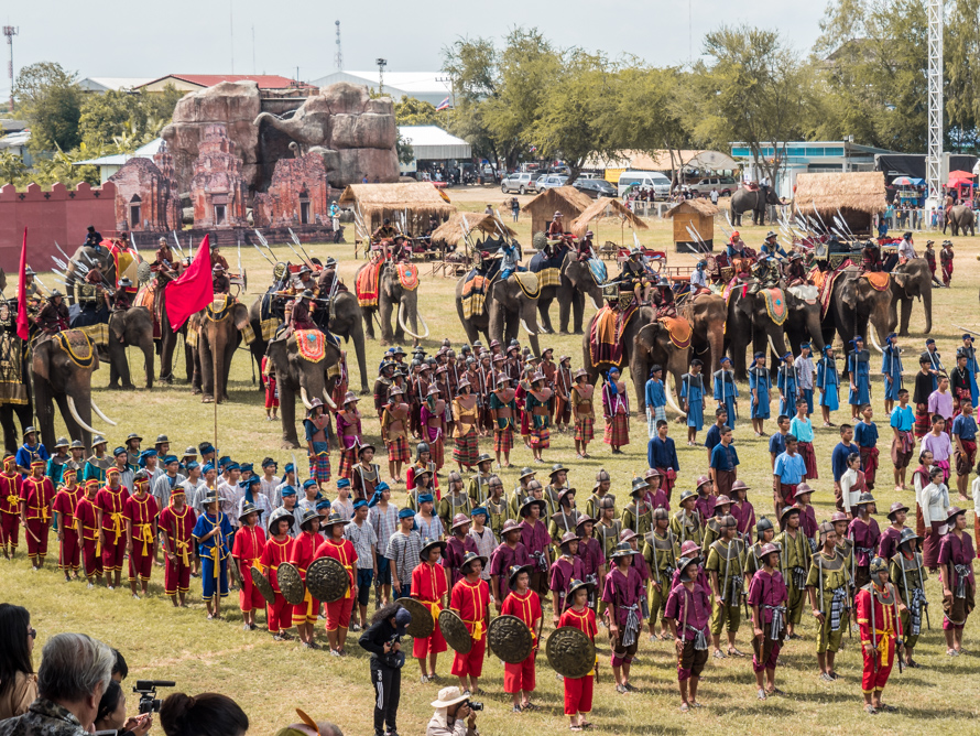 Elephant Roundup in Surin, Isaan, Thailand 