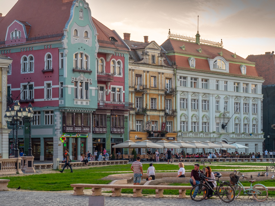 Union Square(Piața Unirii) in Timisoara, Romania 