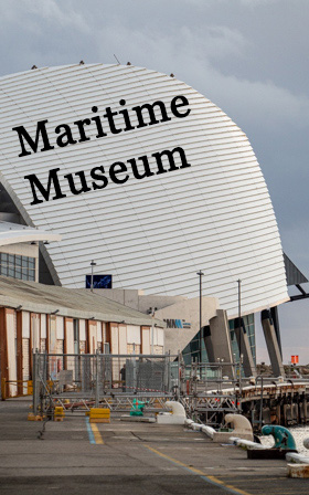 Sail like structure of the Maritime Museum 